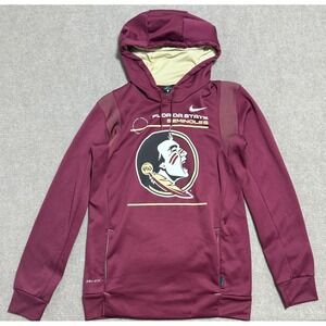 Florida State Seminoles Hoodie Mens Small NCAA Football Nike Dri‎ Fit On Field